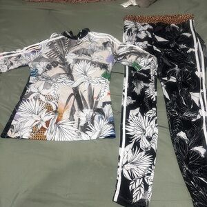 adidas High neck Top & Leggings Set